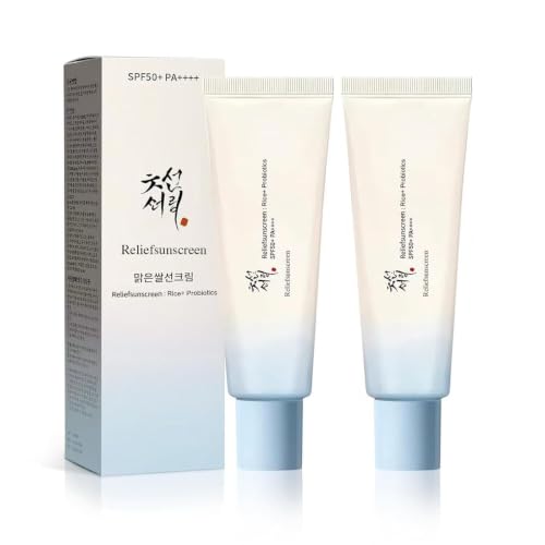 2PC Korean Sunscreen SPF50 PA Skin Care Solution Rice and - Rptokt Official Imagery - 1