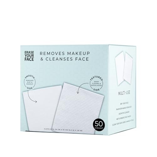 Erase Your Face 50pc Biodegradable Cleansing Face Cloths - ERASE YOUR FACE Official Imagery - 1