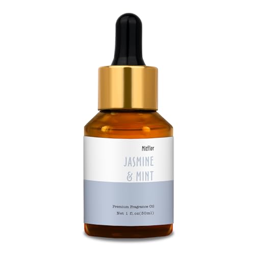 Jasmine & Mint Fragrance Oil, MitFlor 30ml Hotel Diffuser Oil, - Product Imagery