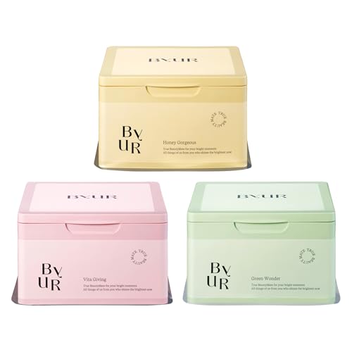 ByUR Daily Aqua Serum Mask Series (30 sheets each) - Honey - Product Imagery