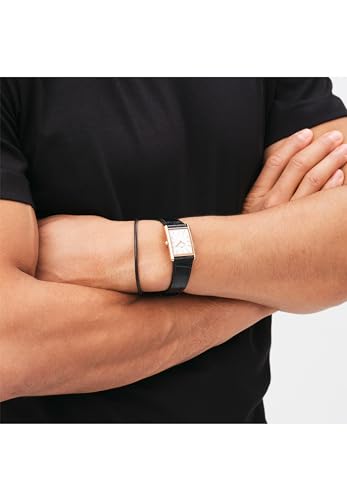 Daniel Wellington Bound 35x24mm Guilloché Silver - Men Watch - Product Imagery