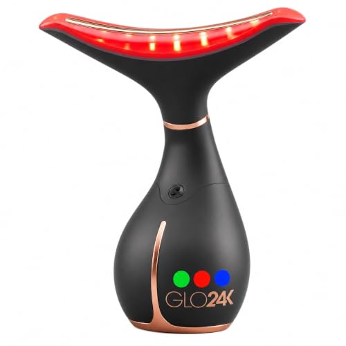GLO24K LED Face Massager and Neck Wand - GLO24K UNLEASH THE POWER OF GOLD Official Imagery - 1