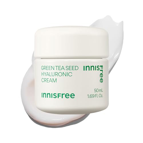 innisfree Green Tea Seed Hyaluronic Acid Cream with Skin Barrier - Product Imagery