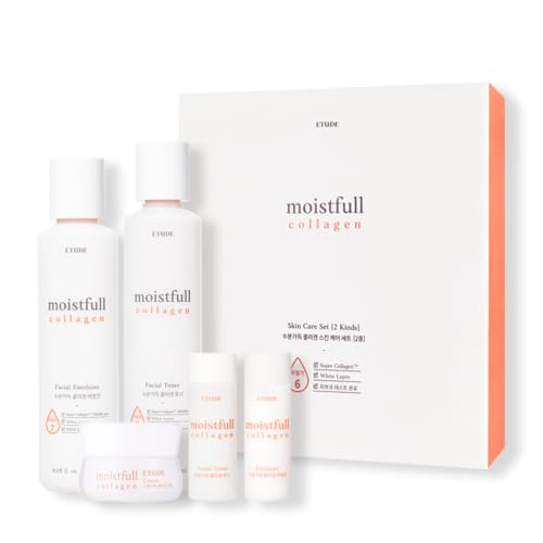 ETUDE Moistfull Collagen Korean Skin Care Toner and Emulsion - ETUDE Official Imagery - 1