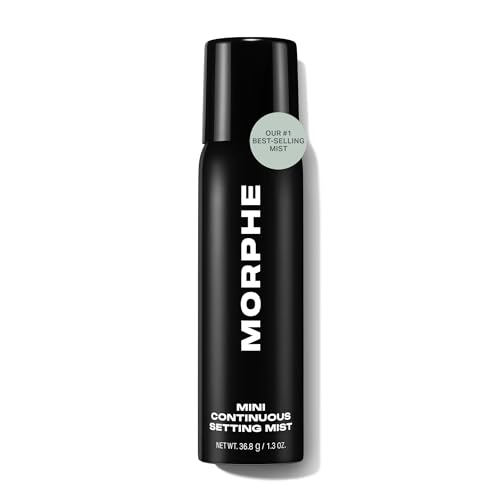 Morphe Mini Continuous Setting Mist - Micro-Fine, Travel Size Makeup Setting Spray with a Natural Radiant Finish - Helps Makeup Resist Caking or Fading & Increases Wear of Foundation (1.3 oz) - MORPHE Official Product View 1