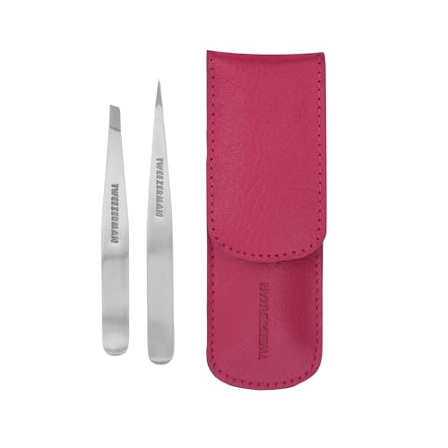 Tweezerman Petite Tweeze Set for Eyebrows with Travel Case - Tweezerman Official Imagery - 1