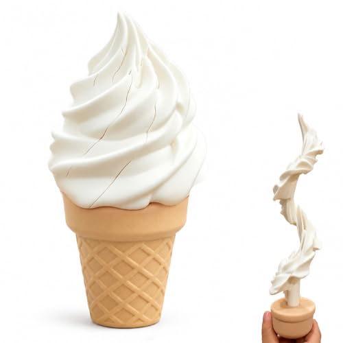 Spiral Ice Cream Fidget Toy, 3D Printed Twist Motion Sensory - Product Imagery