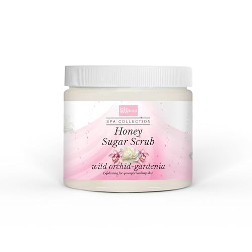 Wild Orchid Gardenia Honey Sugar Body Scrub Gentle Exfoliating - Product Imagery