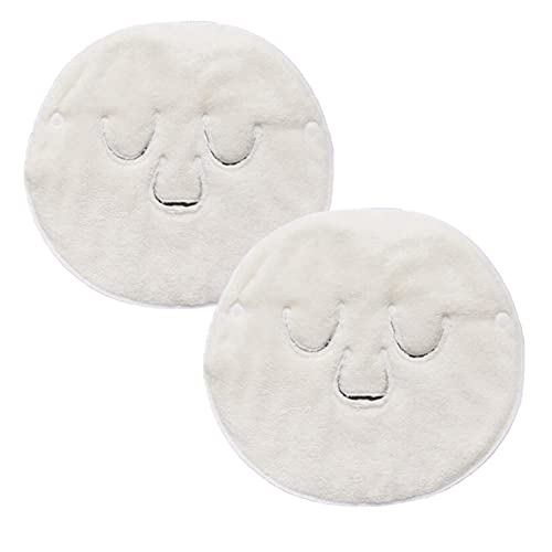 2 Pcs Hot Compress Face Towel Masks,Reusable Facial Steamer Towel - Product Imagery