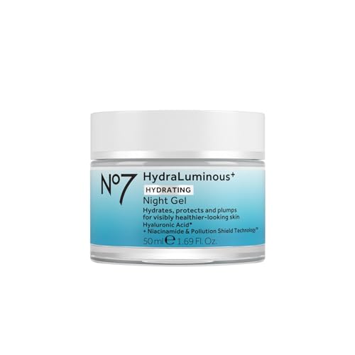 No7 HydraLuminous+ Hydrating Night Gel Moisturizer, 1.69 Fl Oz - No7 Official Product View 1