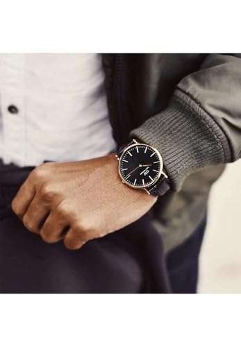 Daniel Wellington Classic Reading Watch, Italian Black Leather - Product Imagery