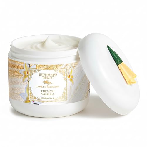 Camille Beckman Glycerine Hand Therapy Cream, French Vanilla, 8 oz - Camille Beckman Official Product View 1