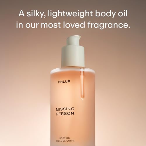 PHLUR Missing Person Body Oil, 4 Oz – Skin Musk Bergamot & - Product Imagery