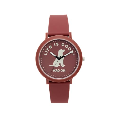 Speidel Life is Good 40mm Watch, Comfortable Silicone Strap, - Product Imagery