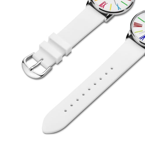 Letoff Watch for Women/Men, Metal Watch with Silicone - Product Imagery