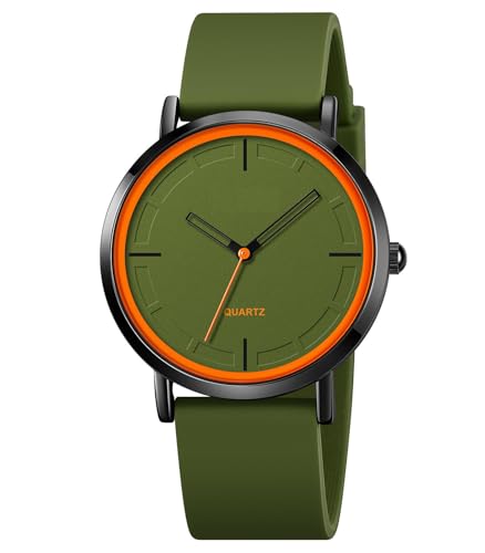 BESTKANG Fashion Simple Analog Quartz Wrist Watch with Silicone - Product Imagery