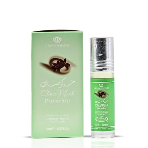Al-Rehab Choco Musk Pistachio Perfume Oil Roll-On - 6ml (0.2 oz) - Product Imagery