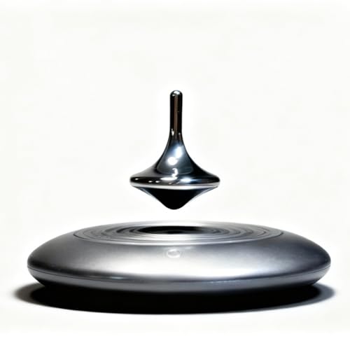 Magnetic Levitating Spinning Top, 360° Floating Gyroscope Desk - Product Imagery