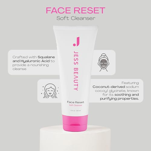 JESS BEAUTY | Face Reset Cleanser | Gentle Hydrating Gel Face - Product Imagery