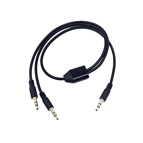 Kework 1.6ft 3.5mm Splitter Audio Cable, 1 Male to 2 Ways Male 1/ by Kework - Angle View 1