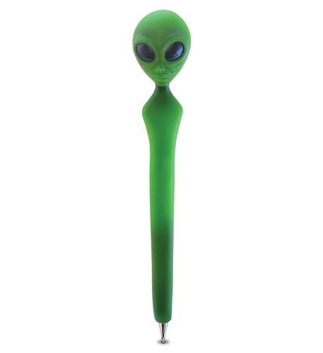 Planet Pens Alien Novelty Pen, Ballpoint Alien Head, Black Ink - - Product Imagery