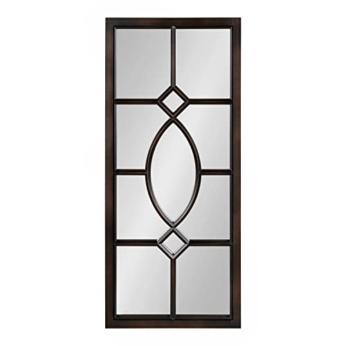 Kate and Laurel Cassat Window Wall Accent Mirror, 13" x 30", - Product Imagery