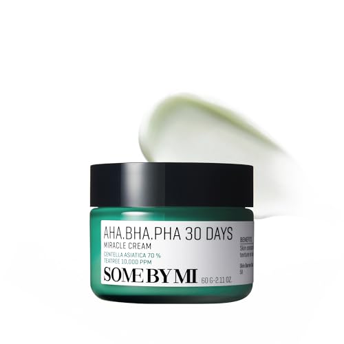 SOME BY MI AHA BHA PHA 30 Days Miracle Cream - 2.02oz, 60ml - Mild Refining & Centella Face Moisturizer for All Skin Types - Clarifying Face Cream - Korean Skin Care - SOME BY MI Official Product View 1