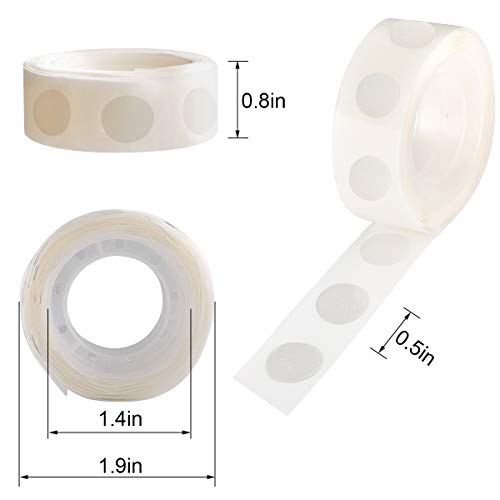 gegemaoyi 1000Pcs Clear Glue Dots Double Sided Adhesive Points - Product Imagery