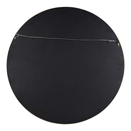 Kate and Laurel Hutton Round Decorative Wood Frame Wall Mirror, - Product Imagery