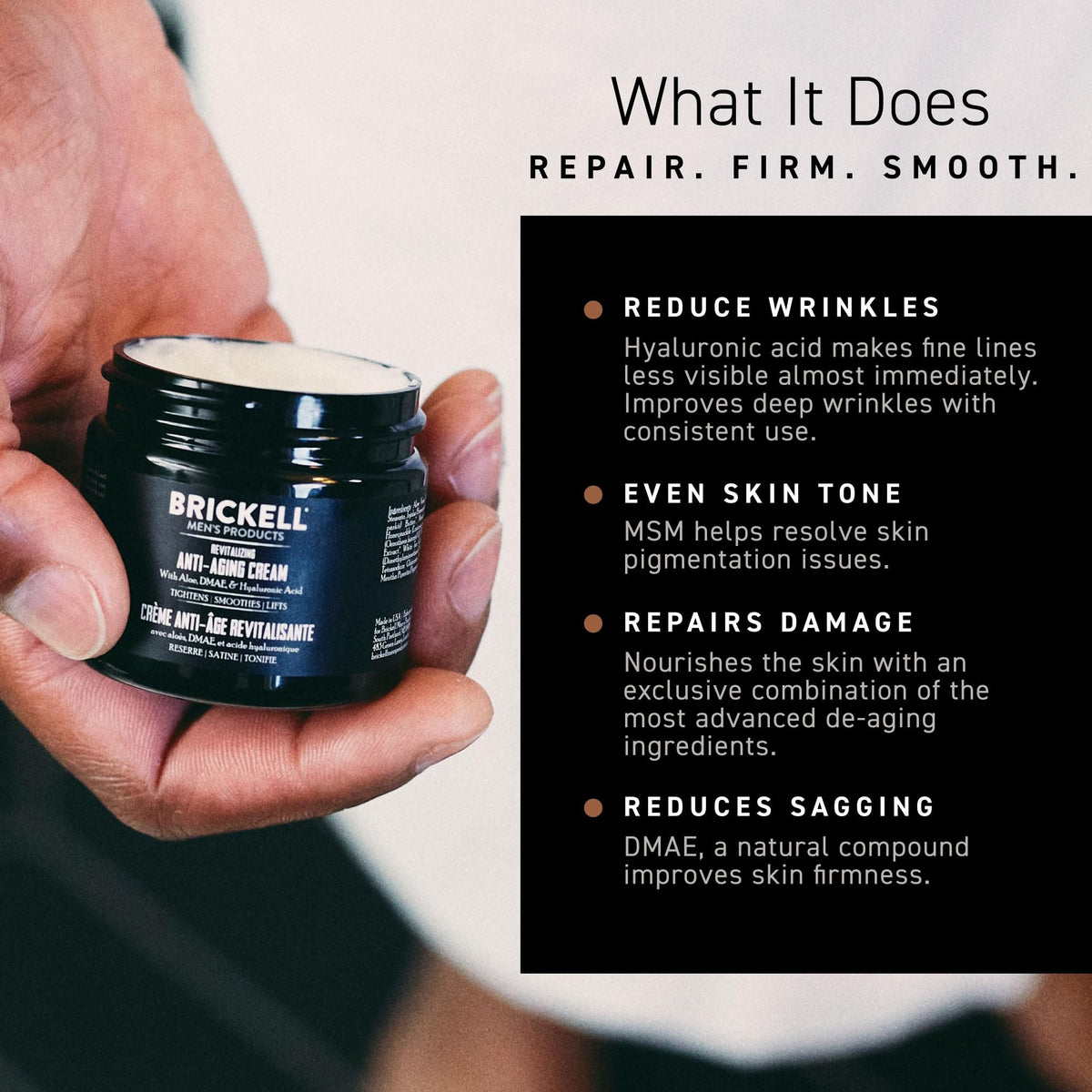 Brickell Men s Revitalizing Anti Aging Cream For Men Anti - Brickell Men's Products Official Imagery - 5