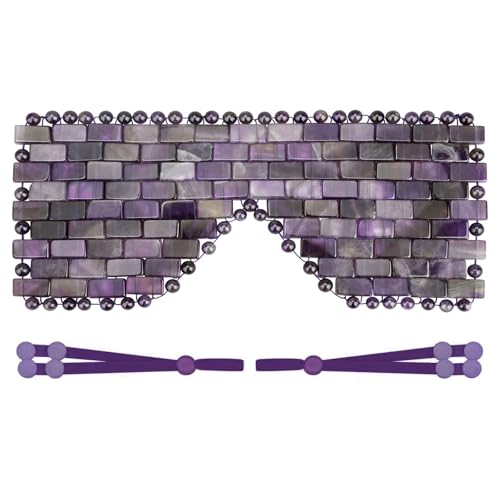 ideayard Jade Eye Mask Natural Jade Stone Beaded Eye Cover - ideayard Official Imagery - 1
