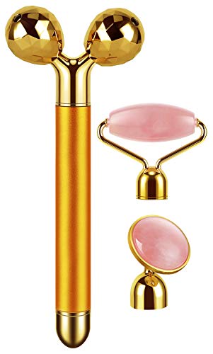 3 IN 1 Electric Jade Roller 3D Roller Facial Roller Face - DANGSHAN Official Imagery - 1