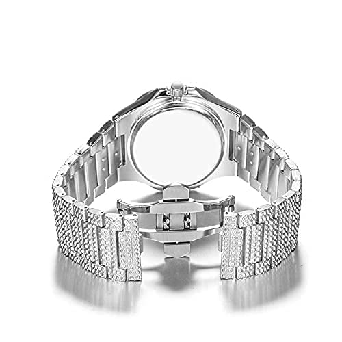 Gosasa Men's/Womens Unisex Crystal Watch Full Bling Iced-Out - Product Imagery