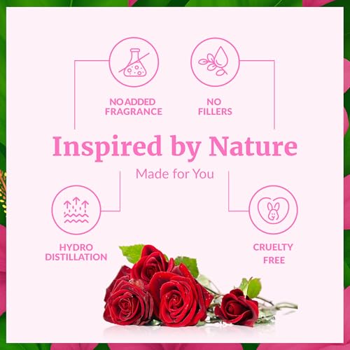 SVA ORGANICS Rose Water, Glass Bottle with Spray, 4 Fl Oz (118 - Product Imagery