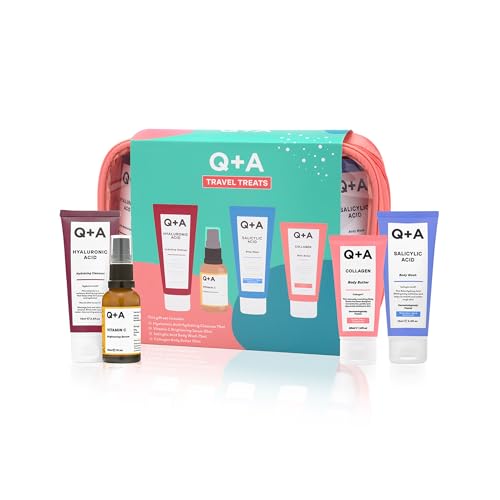 Q A Travel Treats Gift Set 4 Piece Skincare Bodycare Minis - Q+A Official Imagery - 1