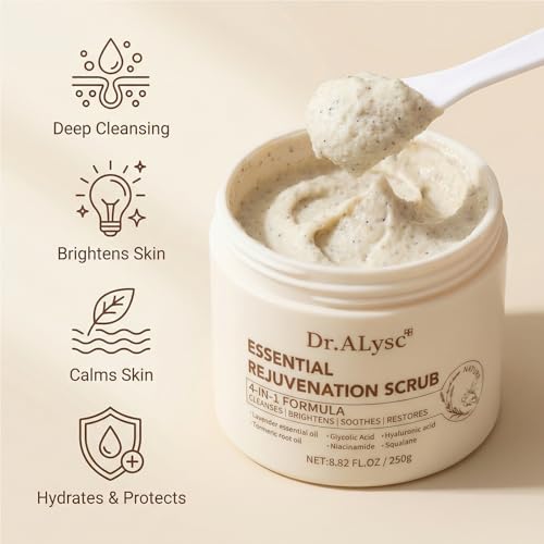 Essence Revitalizing Scrub with Turmeric Glycolic Acid - Product Imagery