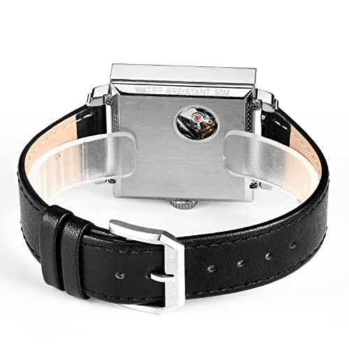 FEICE Sapphire Crystal Square Automatic Watch Classic Bauhaus - Product Imagery