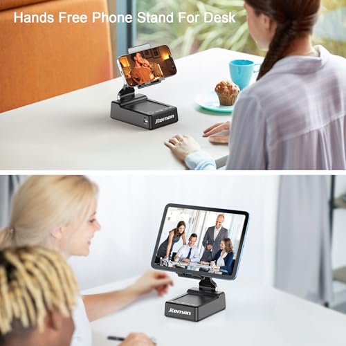 JTEMAN Phone Stand with Bluetooth Speaker and Charging Function - Product Imagery
