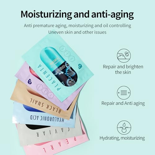 Face Masks Skincare Set for Women,Moisturizing Collagen Facial - Product Imagery