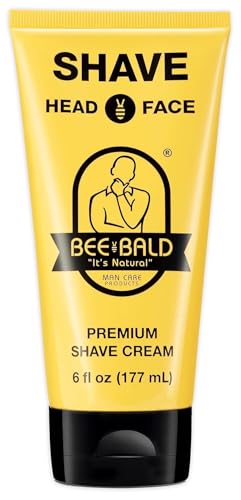 Bee Bald SHAVE Premium Shaving Cream for Men, Bald Head & Face, - Product Imagery