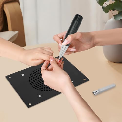 Desktop Nail Dust Collector, 110V 6W Powerful Nail Vacuum Dust - Product Imagery