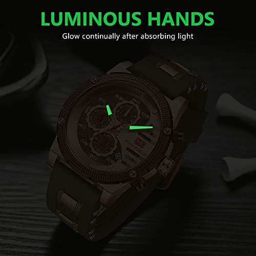 AIMES Mens Watches for Men Casual Chronograph Waterproof Sport - Product Imagery