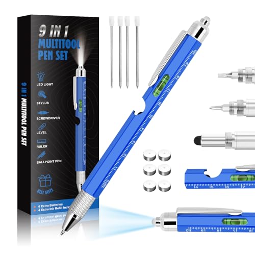 Cool 9-In-1 Multi Tool Tech Pen Gadgets For Men, Personalized - Product Imagery
