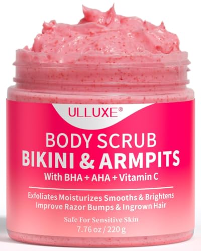 ulluxe Bikini Area Exfoliator with 10% AHAs BHA & Vitamin C, Exfoliating Body - ulluxe Official Product View 1