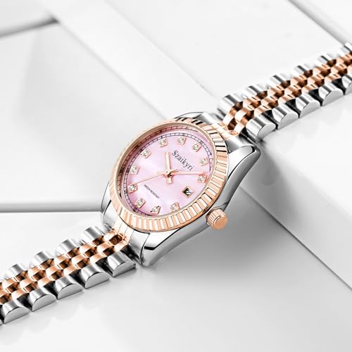 Szaikyri Classic Watch for Women with Solid Stainless Steel Band - Product Imagery