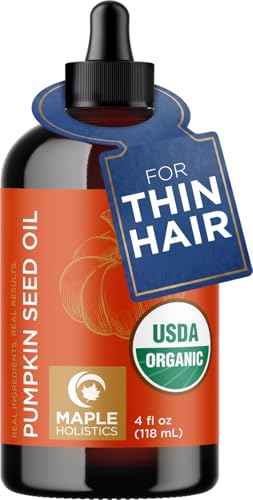 Maple Holistics Pumpkin Seed Oil Organic Certified - 100% Pure Organic Pumpkin - Maple Holistics Official Product View 1