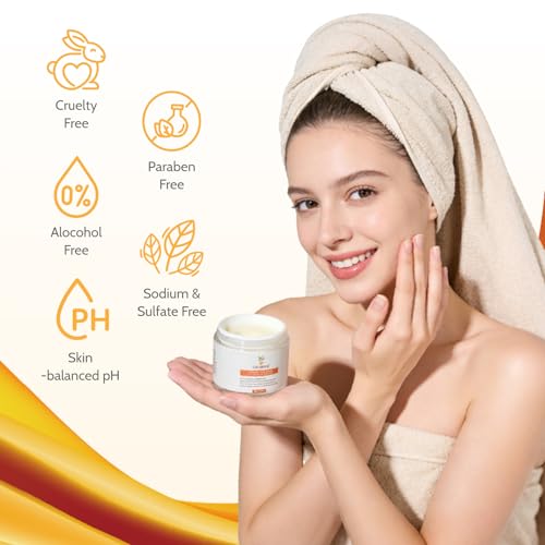 Turmeric Face Cream with Vitamin C & Niacinamide - Dark Spot - Product Imagery