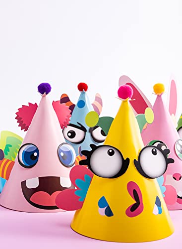 JOYIN 12 Sets Party Hats for Kids Birthday Party Games Craft - Product Imagery