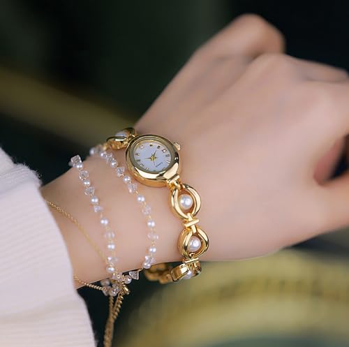 ADSBIAOYE Elegant Pearl Women's Dress Watch Fashion Oval dial - Product Imagery