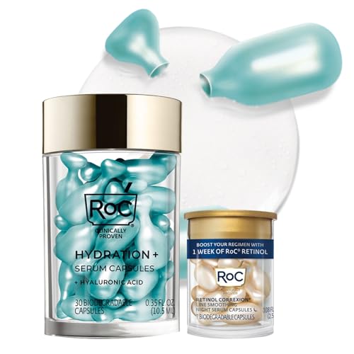 RoC Hyaluronic Acid Night Serum Capsules 30ct RoC Retinol - RoC Official Imagery - 1